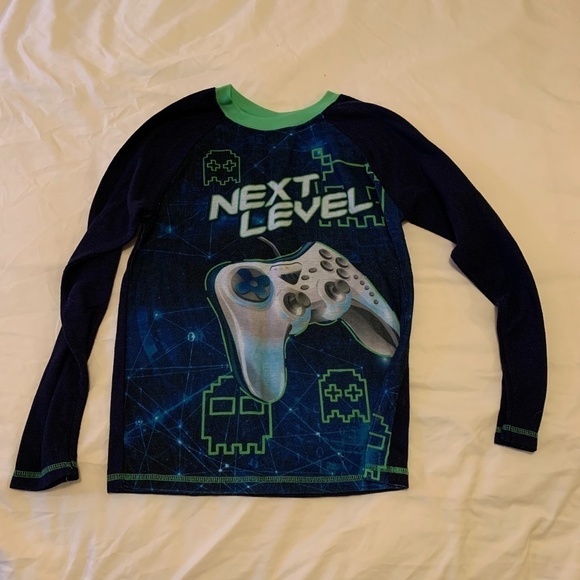 Faded Glory Other - 𝅺FADED Glory Size Large Kids Next Level Gamer Thermal Long Sleeve Top (832)